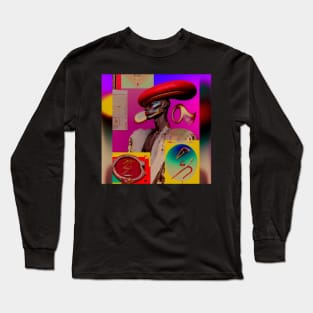 A person with a hat on - Afrofuturist Long Sleeve T-Shirt